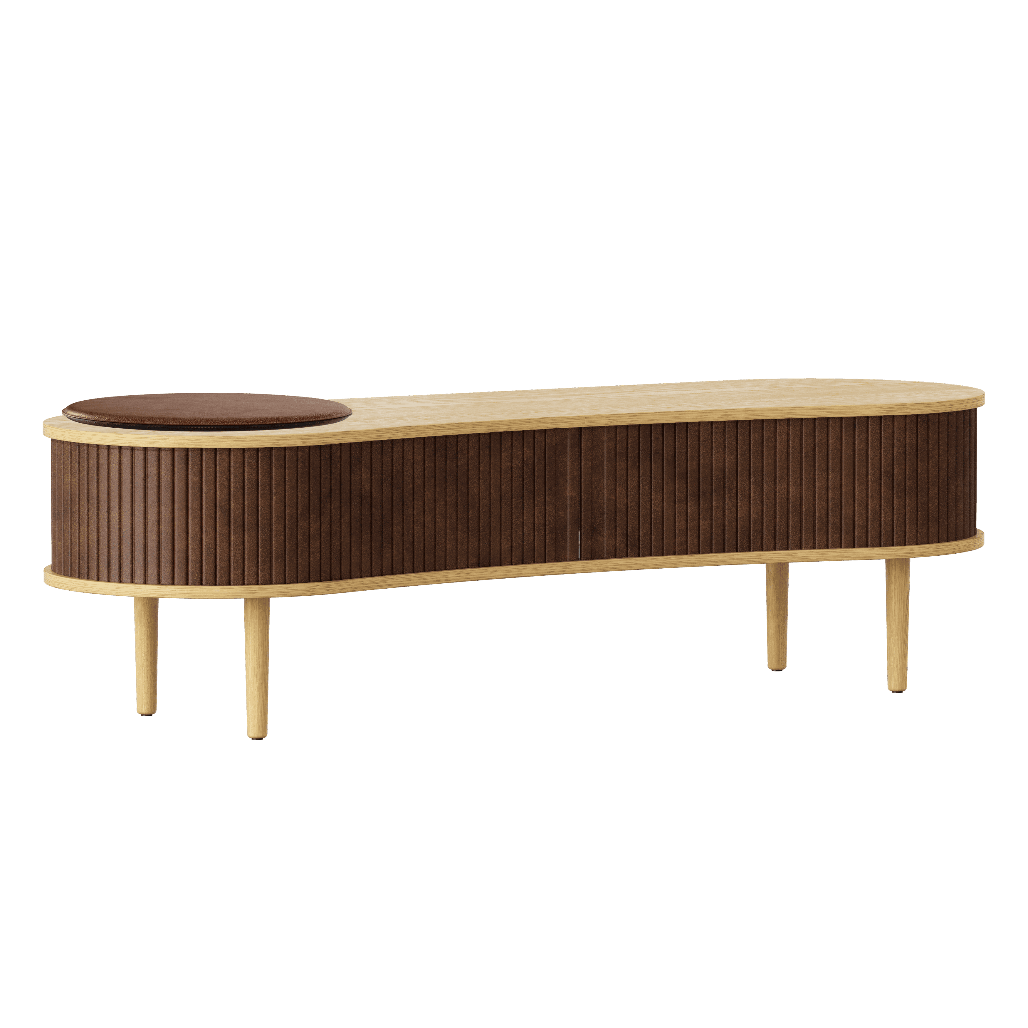 Szafka RTV AUDACIOUS orzechowy z dębem UMAGE Eye on Design