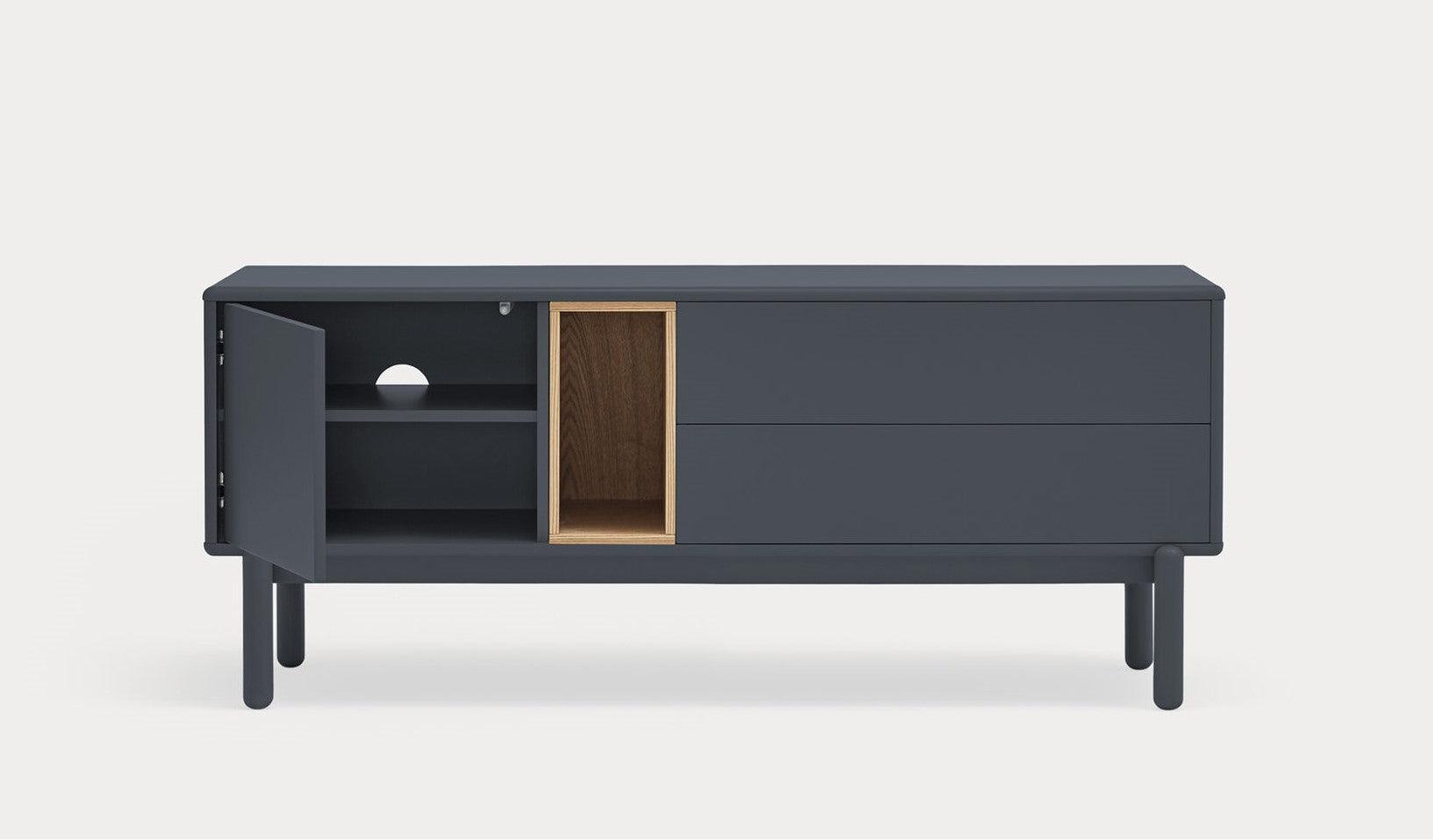 Szafka RTV mała CORVO antracytowy Teulat Eye on Design