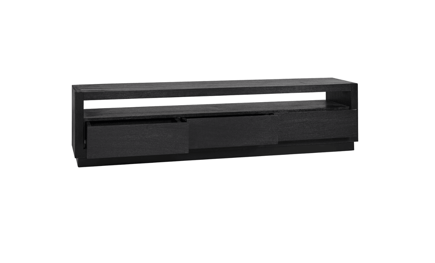 Szafka RTV OAKURA czarny fornir dębowy Richmond Interiors Eye on Design