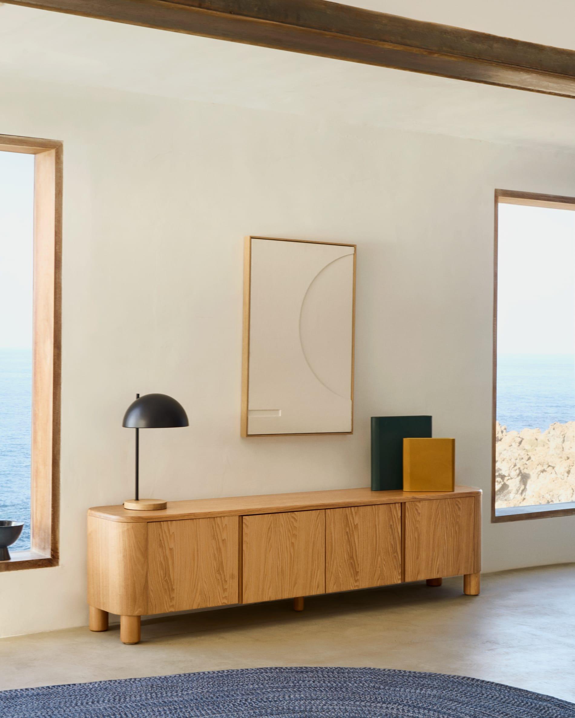 Szafka RTV SALAYA sklejka jesionowa La Forma Eye on Design