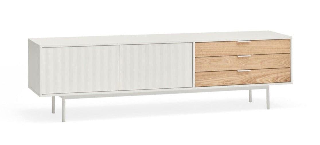 Szafka RTV SIERRA 2D biały Teulat Eye on Design