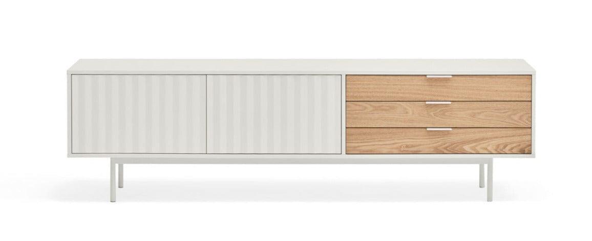 Szafka RTV SIERRA 2D biały Teulat Eye on Design