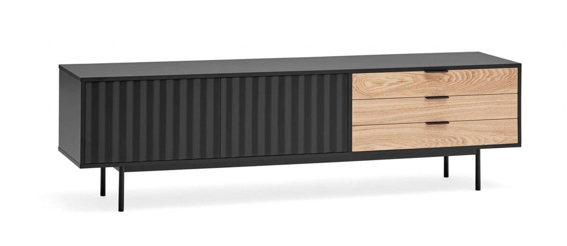 Szafka RTV SIERRA 2D czarny Teulat Eye on Design