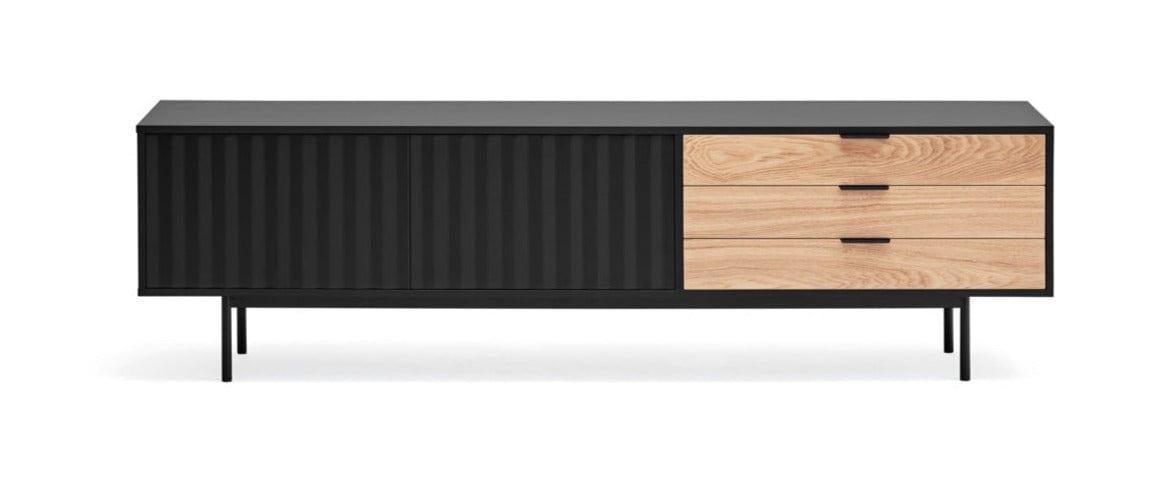 Szafka RTV SIERRA 2D czarny Teulat Eye on Design