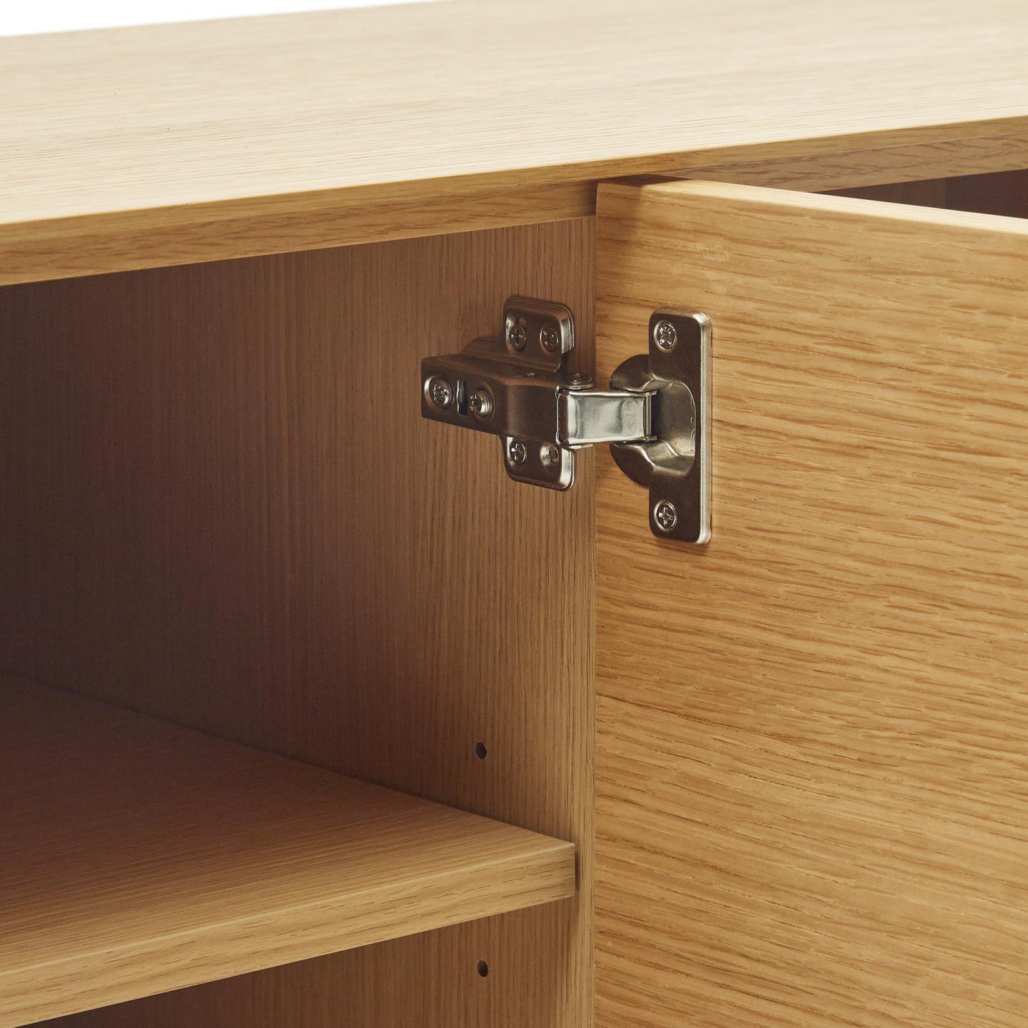 Szafka RTV wysoka VEDRANA fornir dębowy La Forma Eye on Design