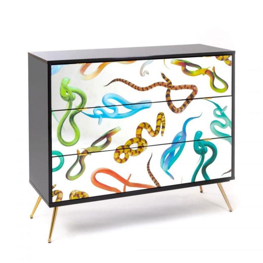Szafka SNAKES z 3 szufladami Seletti Eye on Design