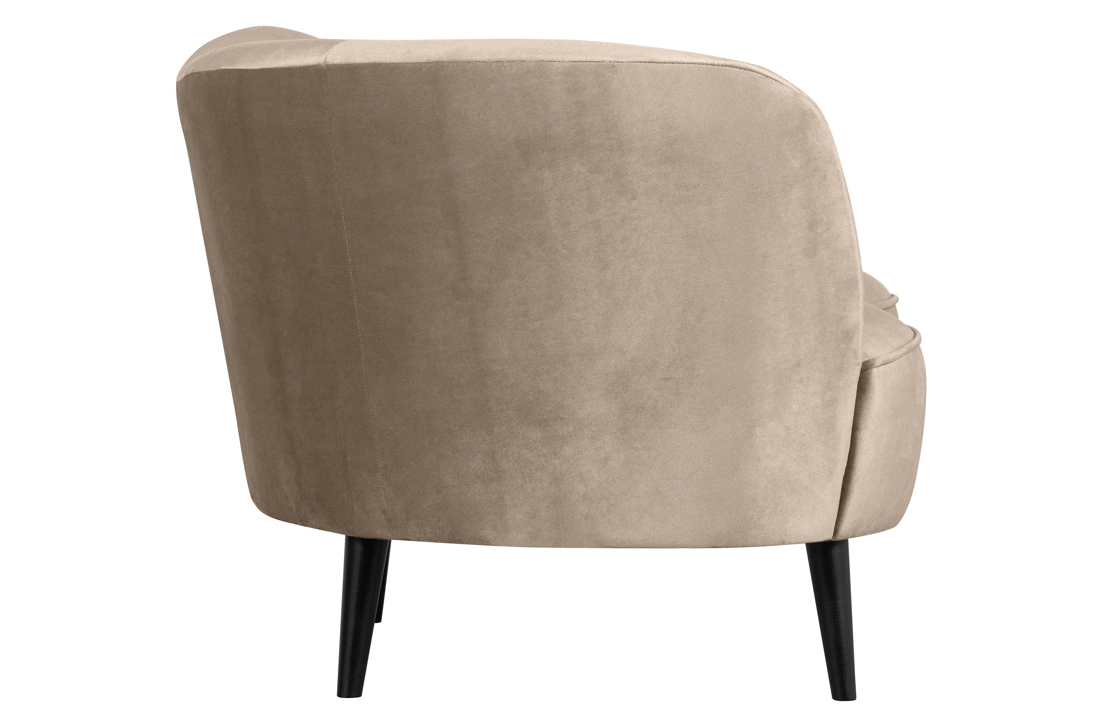 Szezlong aksamitny lewostronny SARA khaki Woood Eye on Design