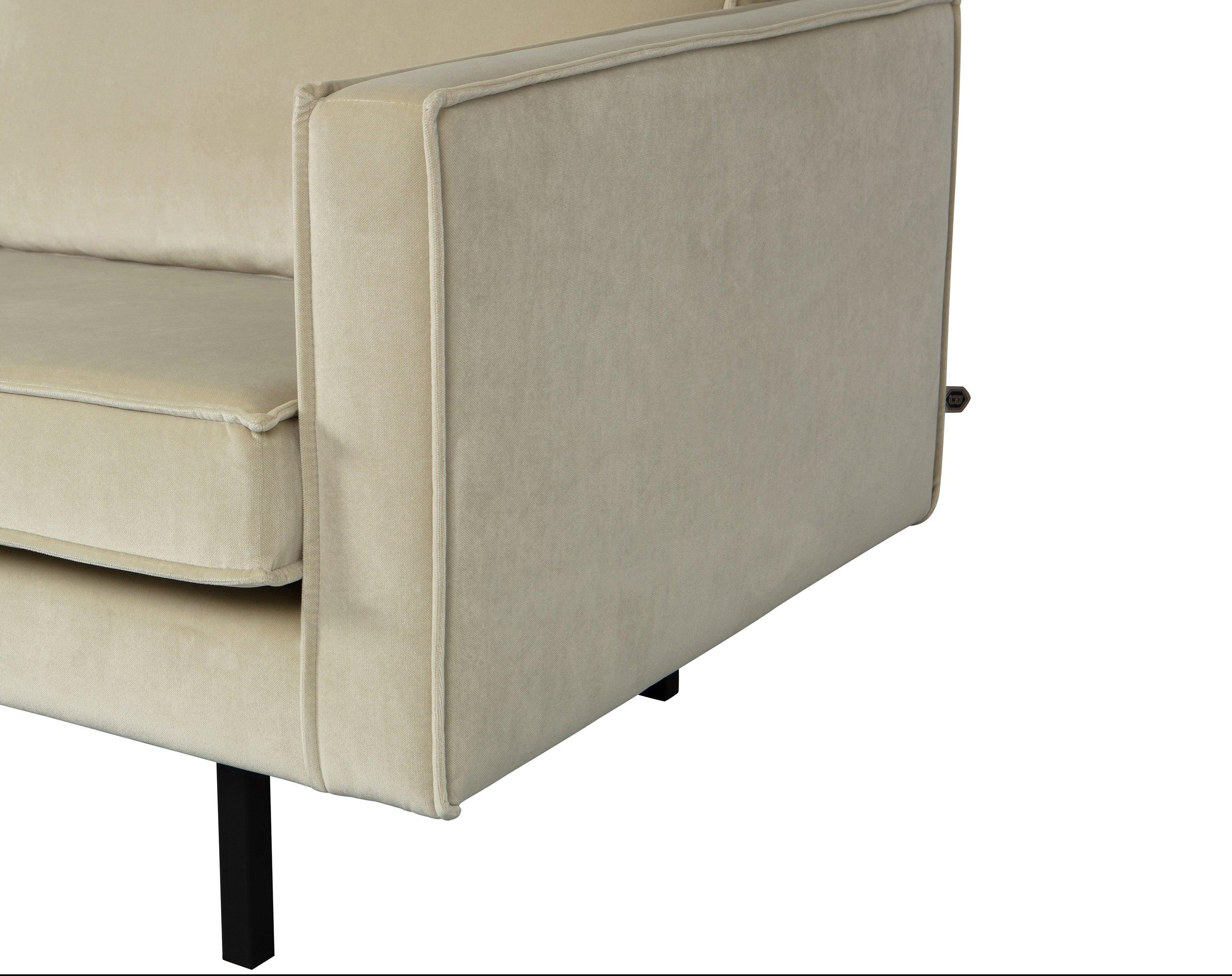 Szezlong aksamitny prawostronny RODEO pistacjowy Be Pure Eye on Design