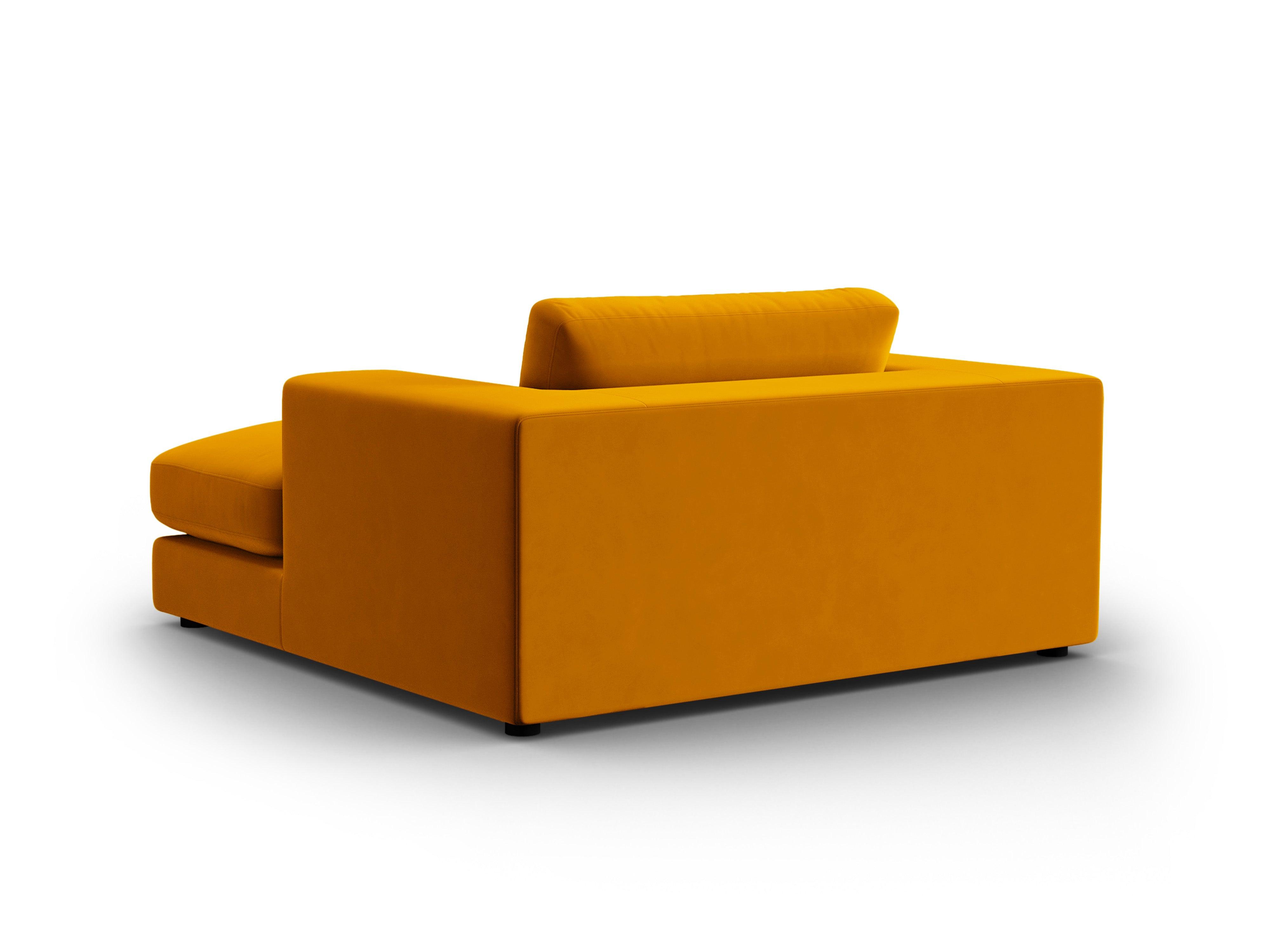 Szezlong aksamitny TENDANCE musztardowy CXL by Christian Lacroix Eye on Design