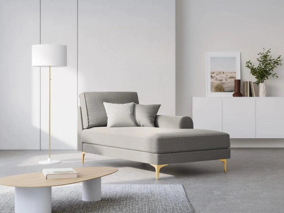 Szezlong prawostronny MADARA jasnoszary Mazzini Sofas Eye on Design