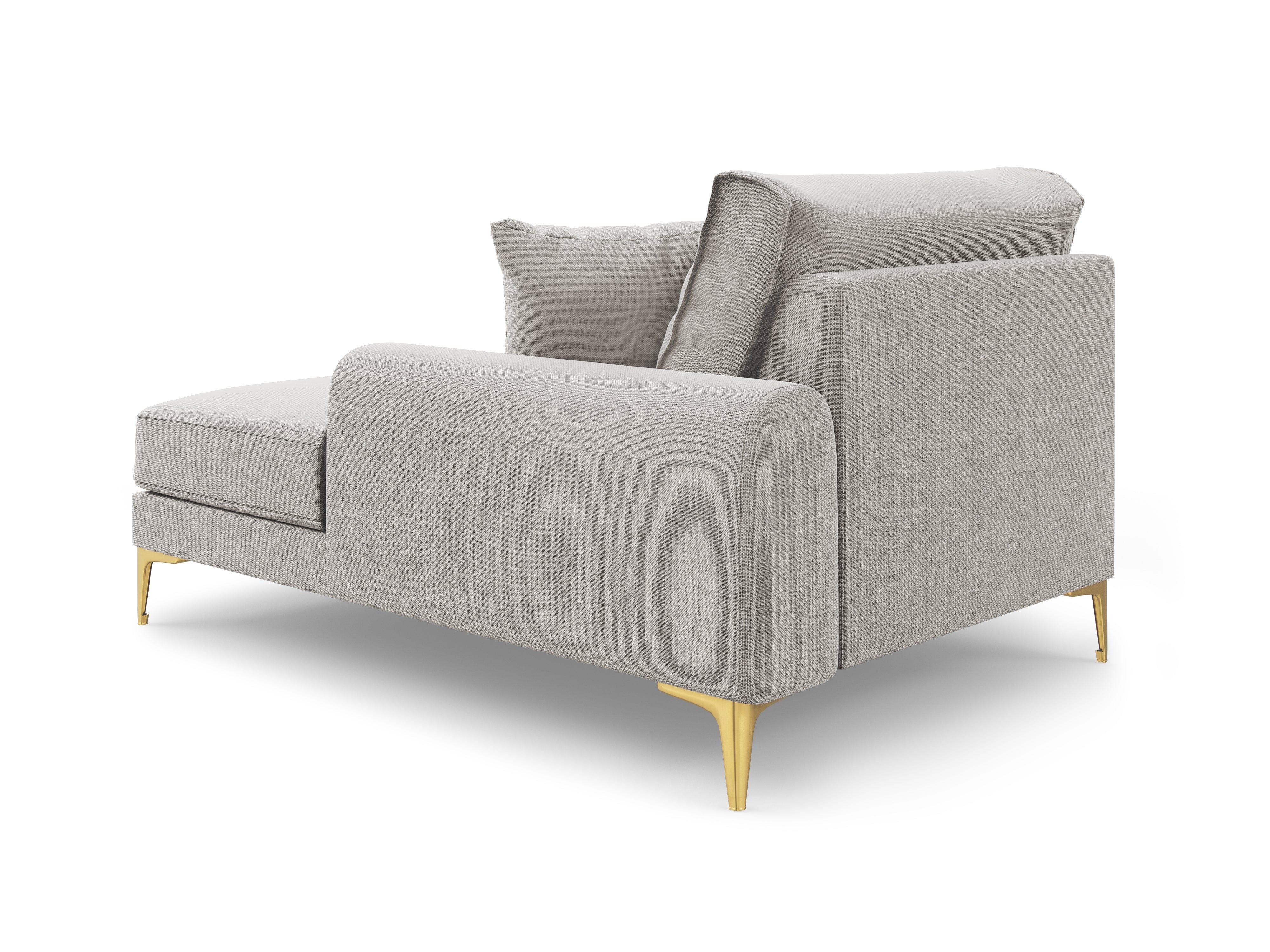 Szezlong prawostronny MADARA jasnoszary Mazzini Sofas Eye on Design