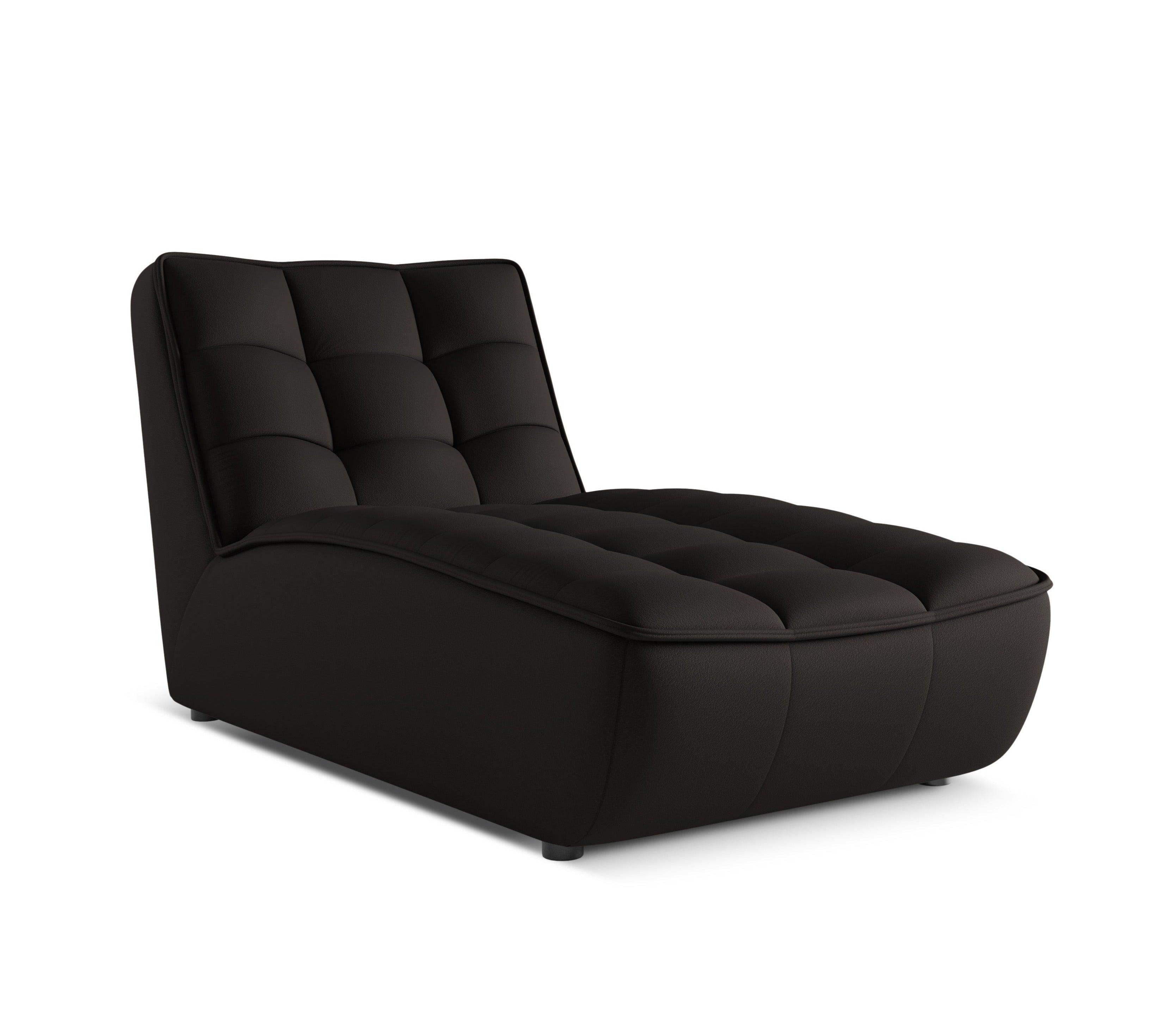 Szezlong skórzany MONI czarny Maison Heritage Eye on Design