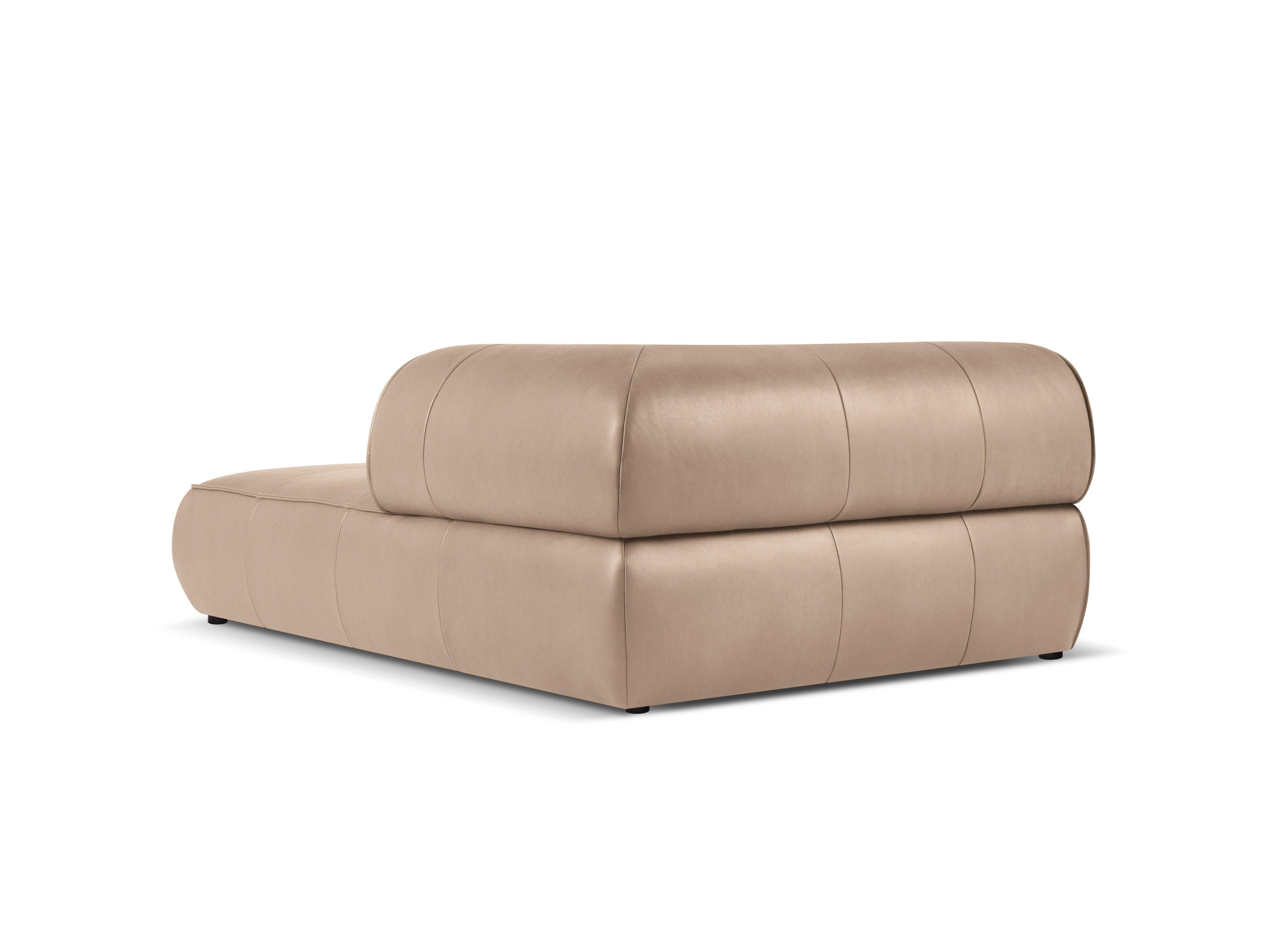 Szezlong skórzany prawostronny LILY cappuccino Maison Heritage Eye on Design