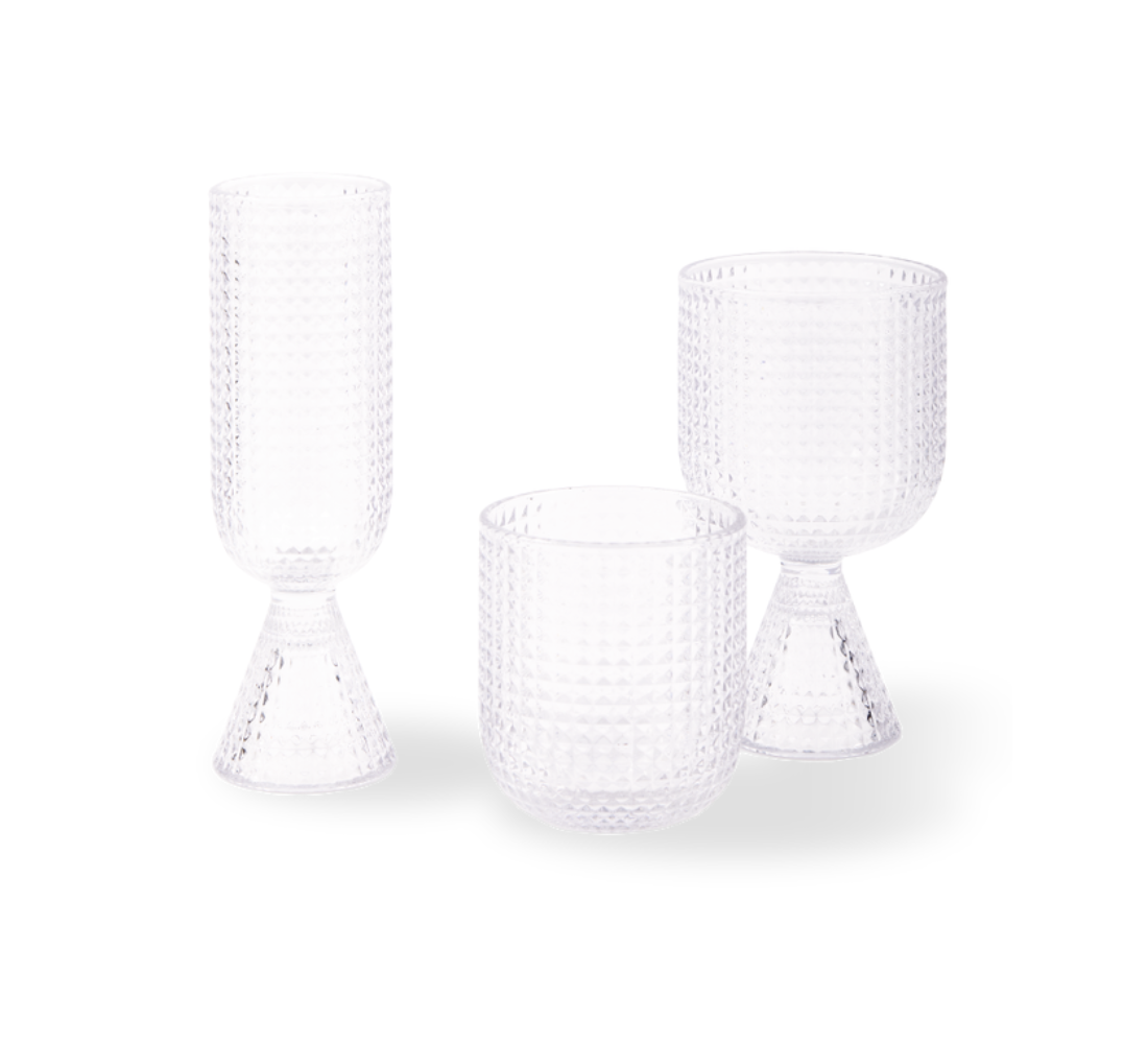 ROOFTOP glazen set van glas