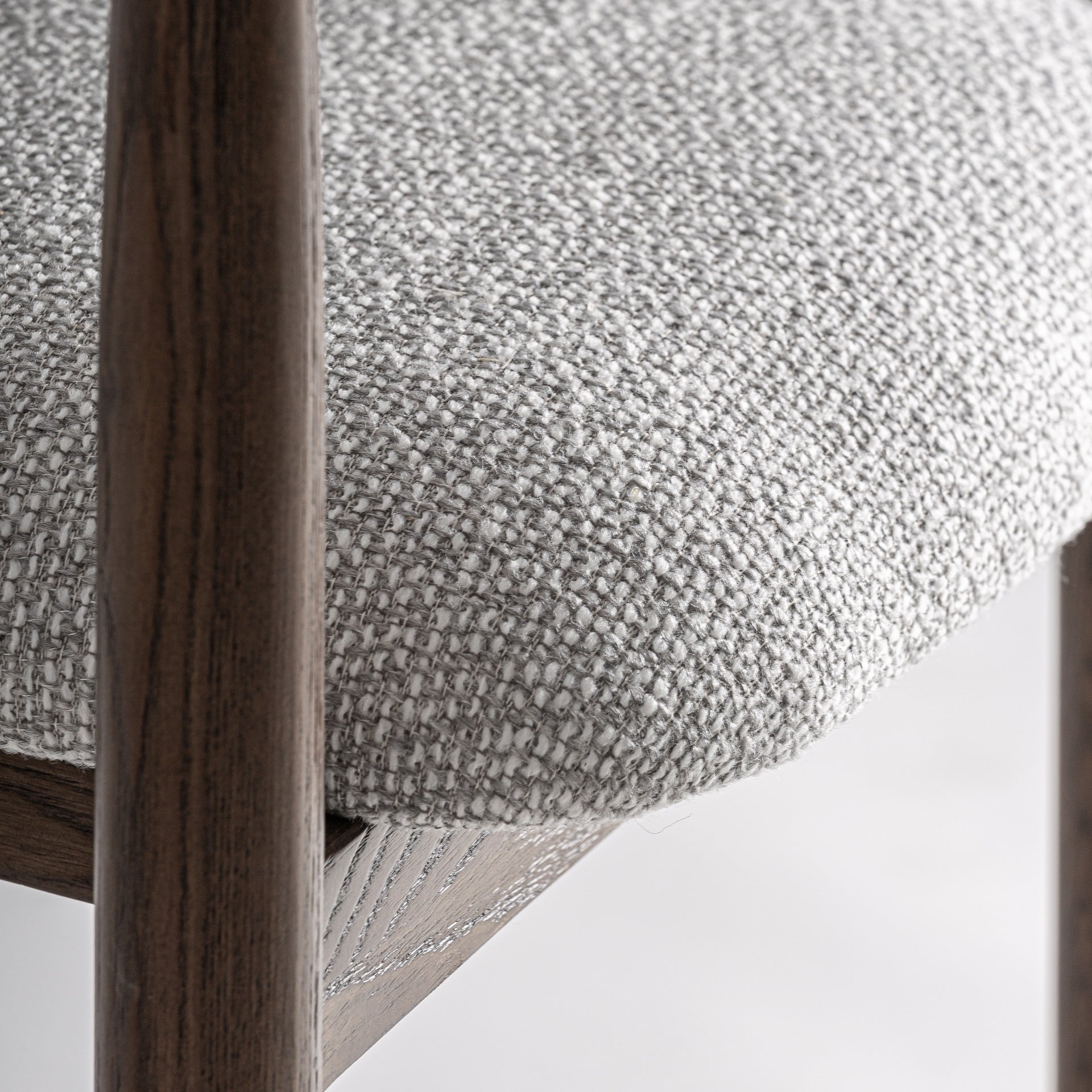 TERNAT Bar Stool Gray with Ash Base