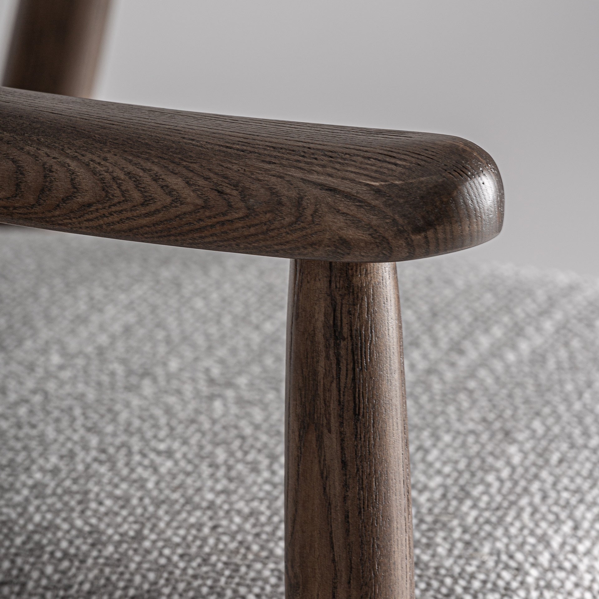 TERNAT Bar Stool Gray with Ash Base
