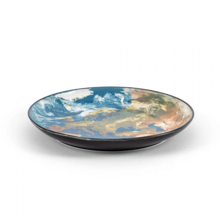 Taca COSMIC DINER EARTH EUROPE porcelanowy Seletti Eye on Design