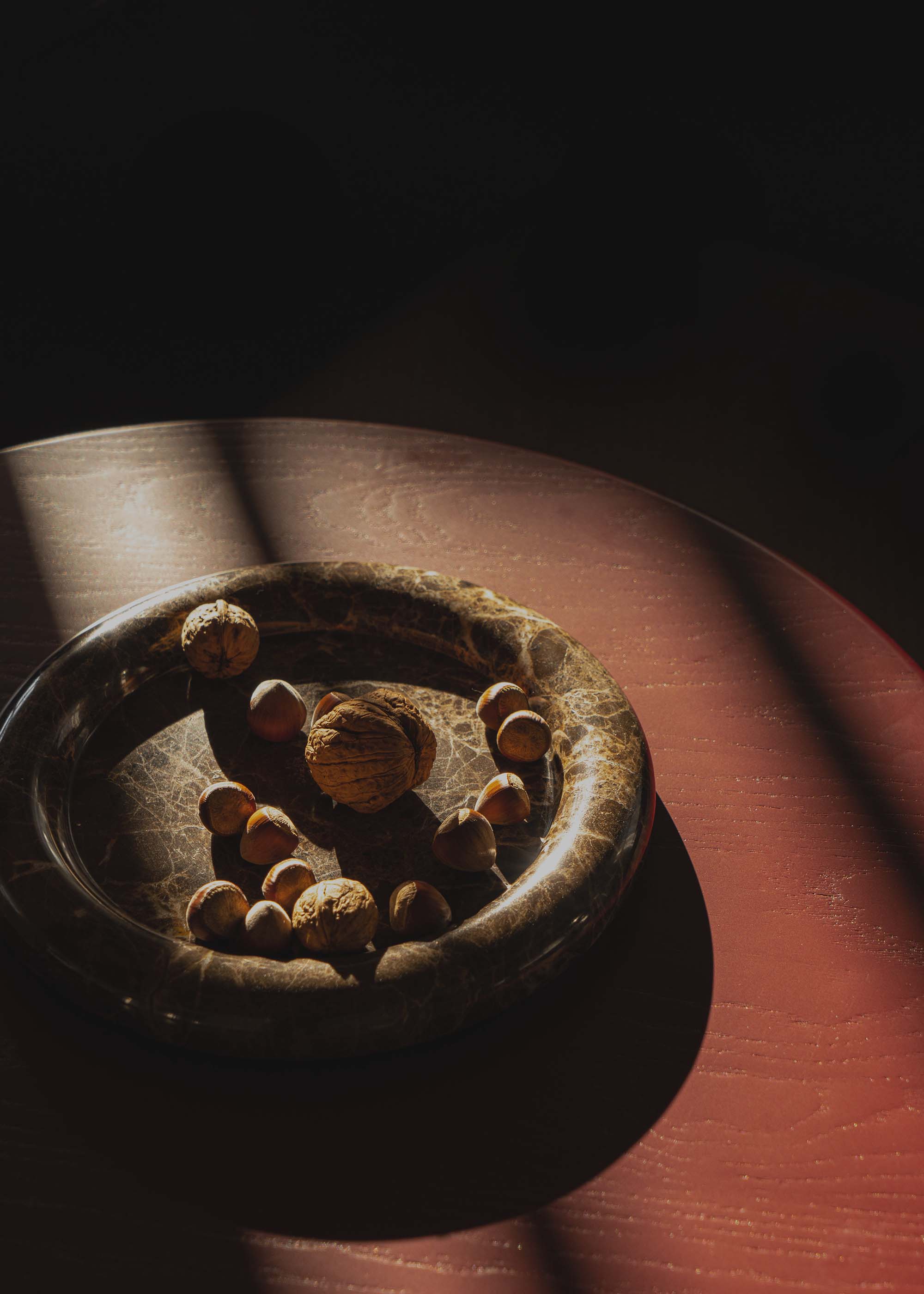 Taca LUVA bruin marmer