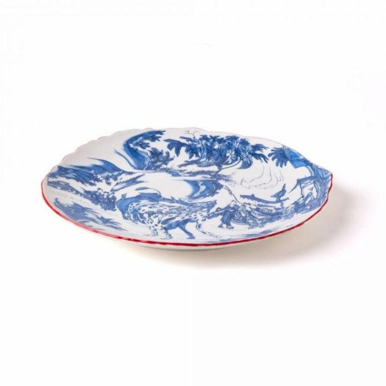 Talerz CLASSICS ON ACID - BLUE CHOINOISERIE porcelanowy – Seletti