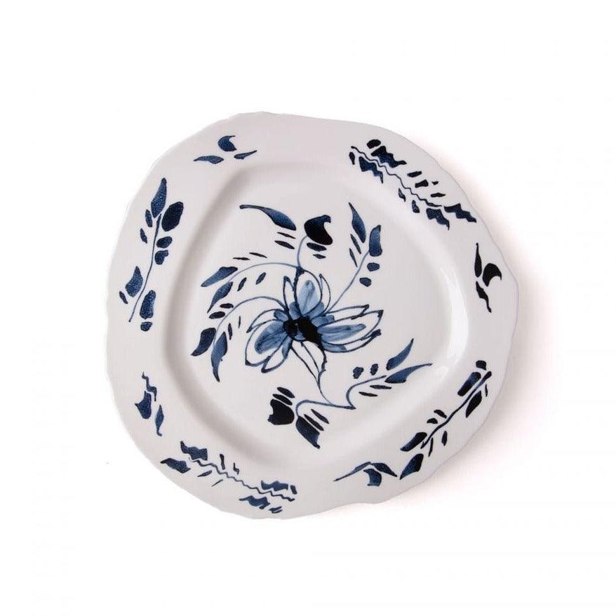 Talerz CLASSICS ON ACID - ENGLISH DELFT porcelanowy Seletti Eye on Design