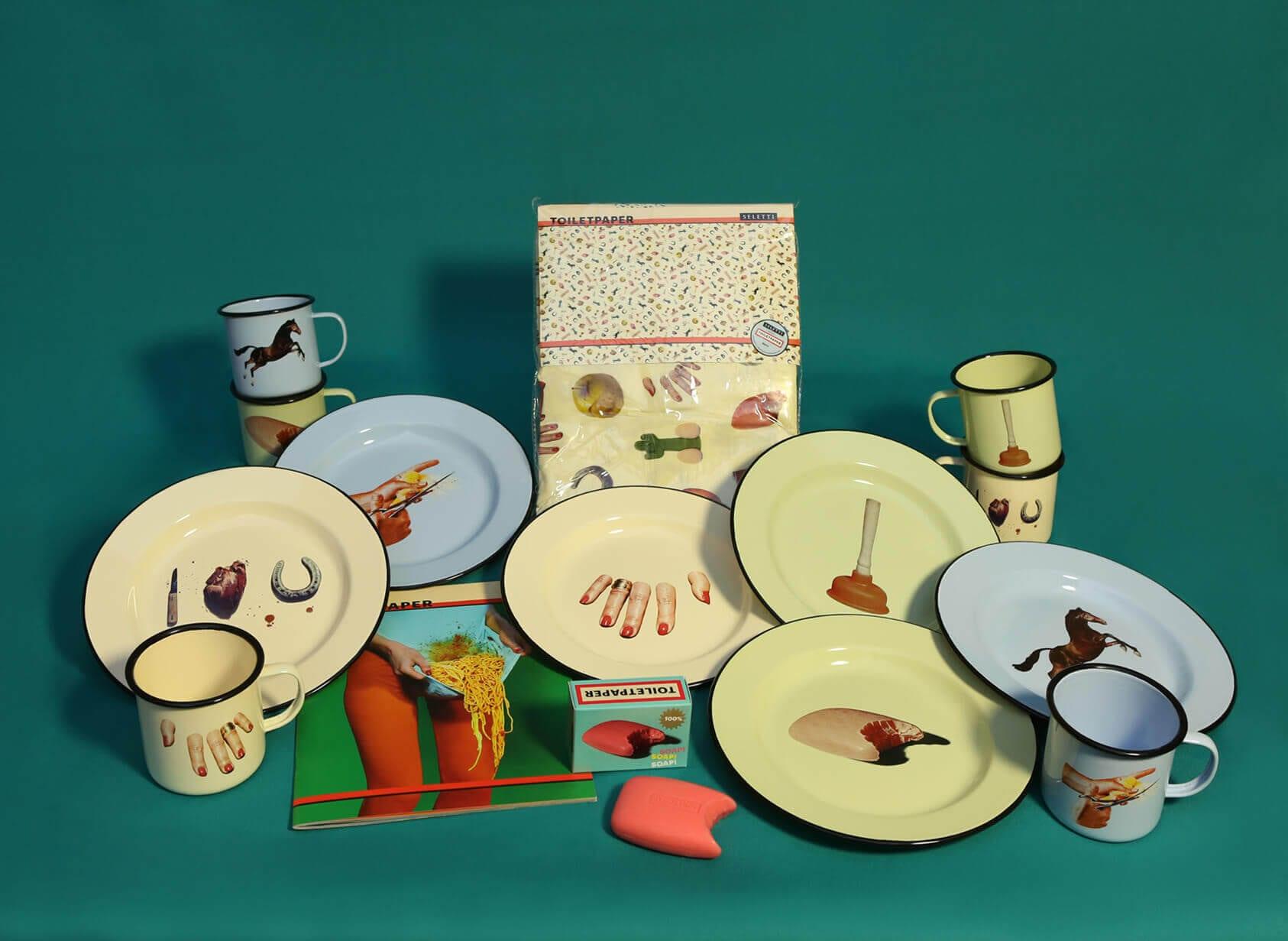 Talerz emaliowany SOAP zielony Seletti Eye on Design