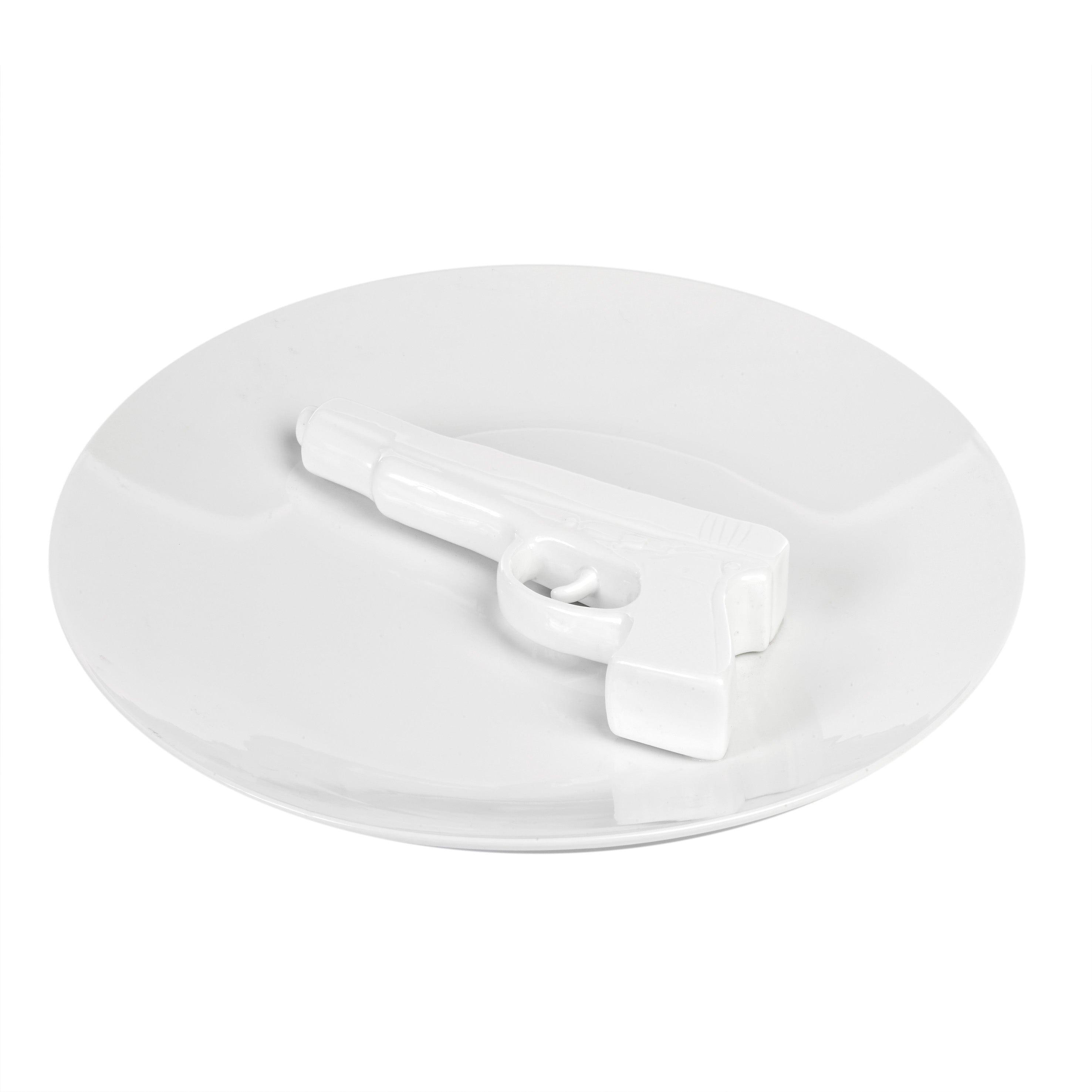 Talerz GUN biały Pols Potten Eye on Design