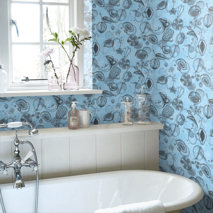 Tapeta AGUA PARATI - CELADON niebieski Christian Lacroix Eye on Design