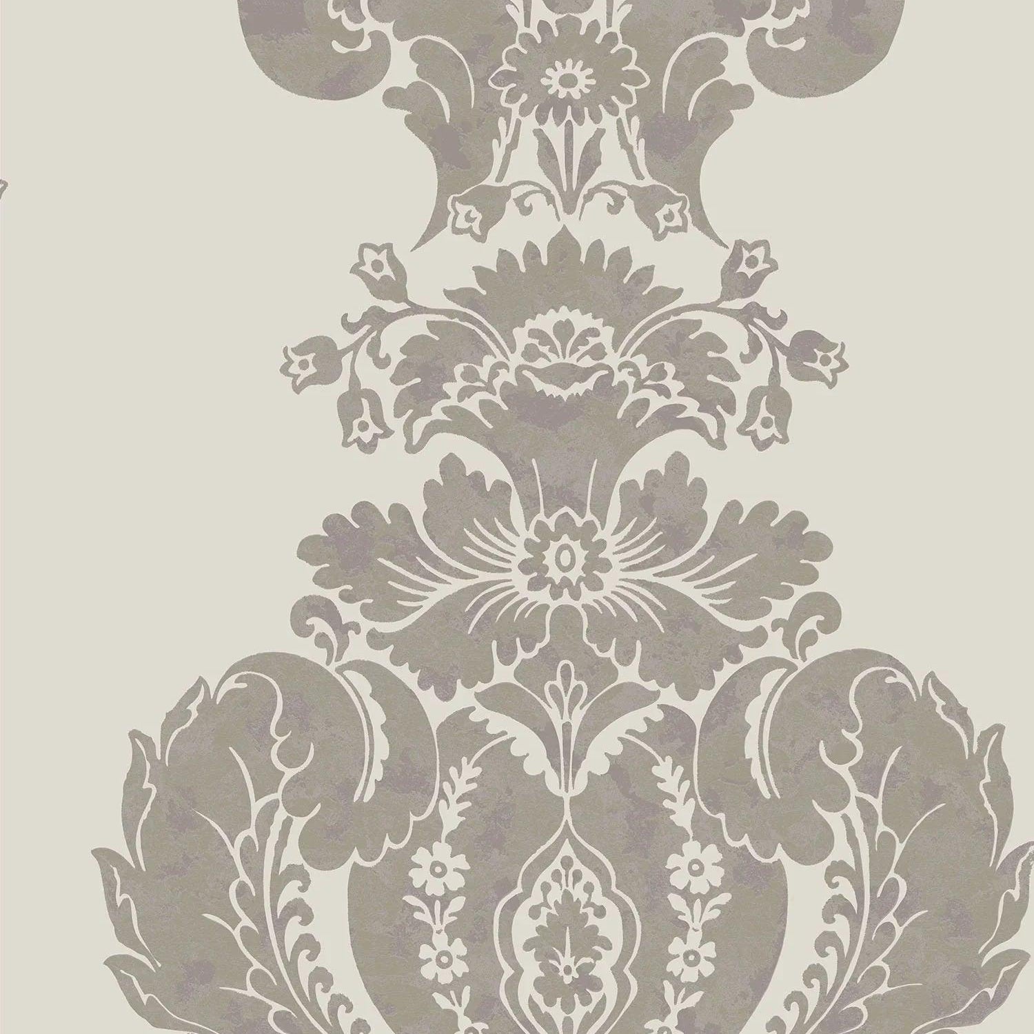 Tapeta metaliczna z ornamentami ALBEMARLE - Baudelaire metaliczne srebro – Cole & Son