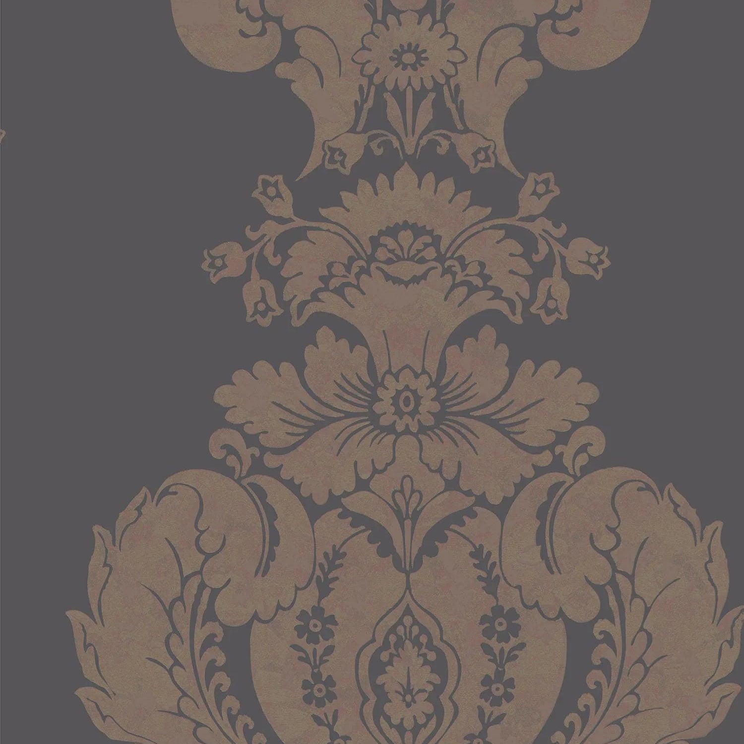 Tapeta ALBEMARLE - Baudelaire metaliczny brąz na czarnym Cole & Son Default Title Eye on Design