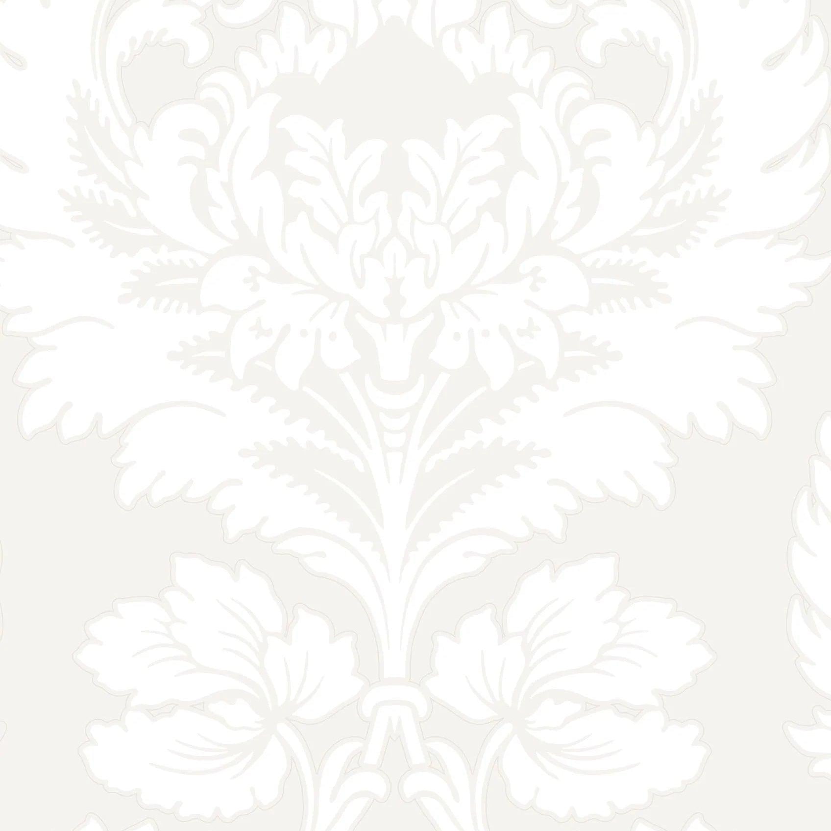 Tapeta z motywem roślinnych ornamentów ARCHIVE TRADITIONAL - Hovingham kremowy – Cole & Son