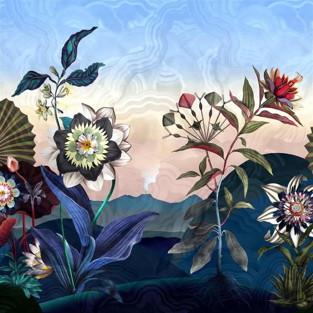 Tapeta ATLANTIS AUBE niebieski – Christian Lacroix
