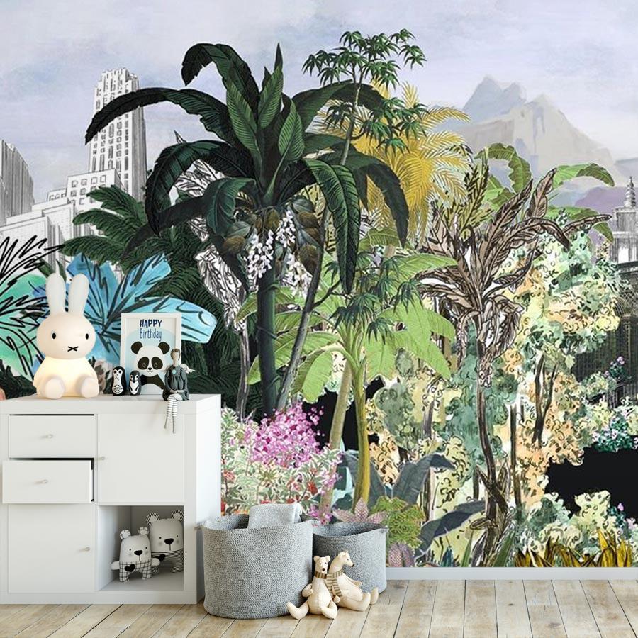 Tapeta BAGATELLE - REGLISSE szarobłękitny Christian Lacroix Eye on Design