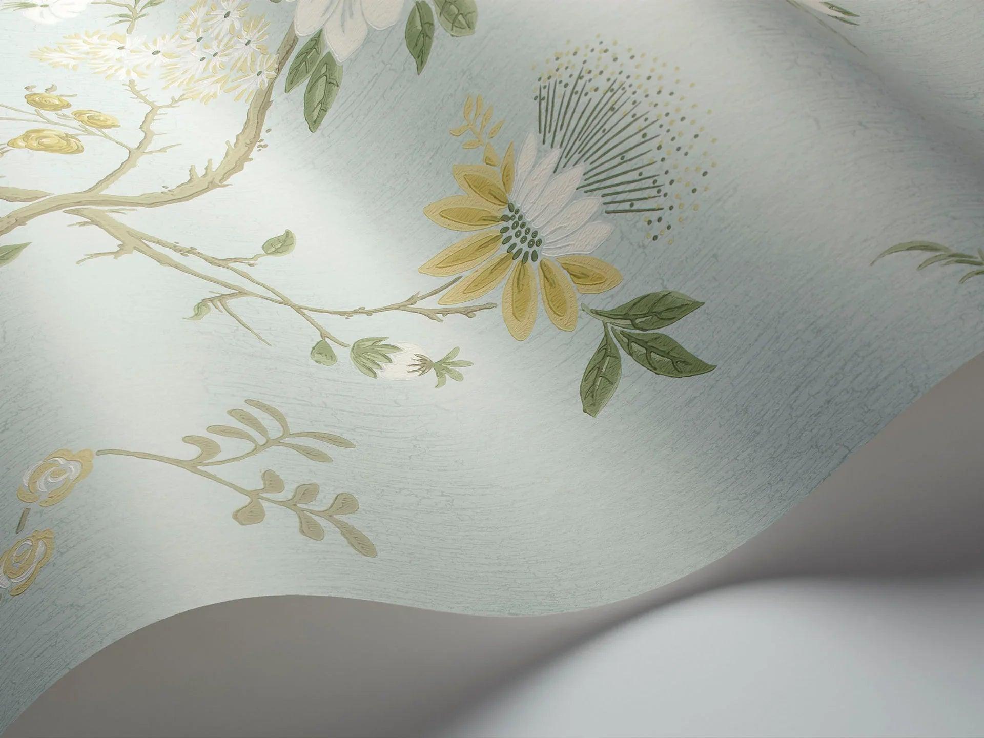 Tapeta BOTANICAL BOTANICA - Camellia niebieski Cole & Son Eye on Design