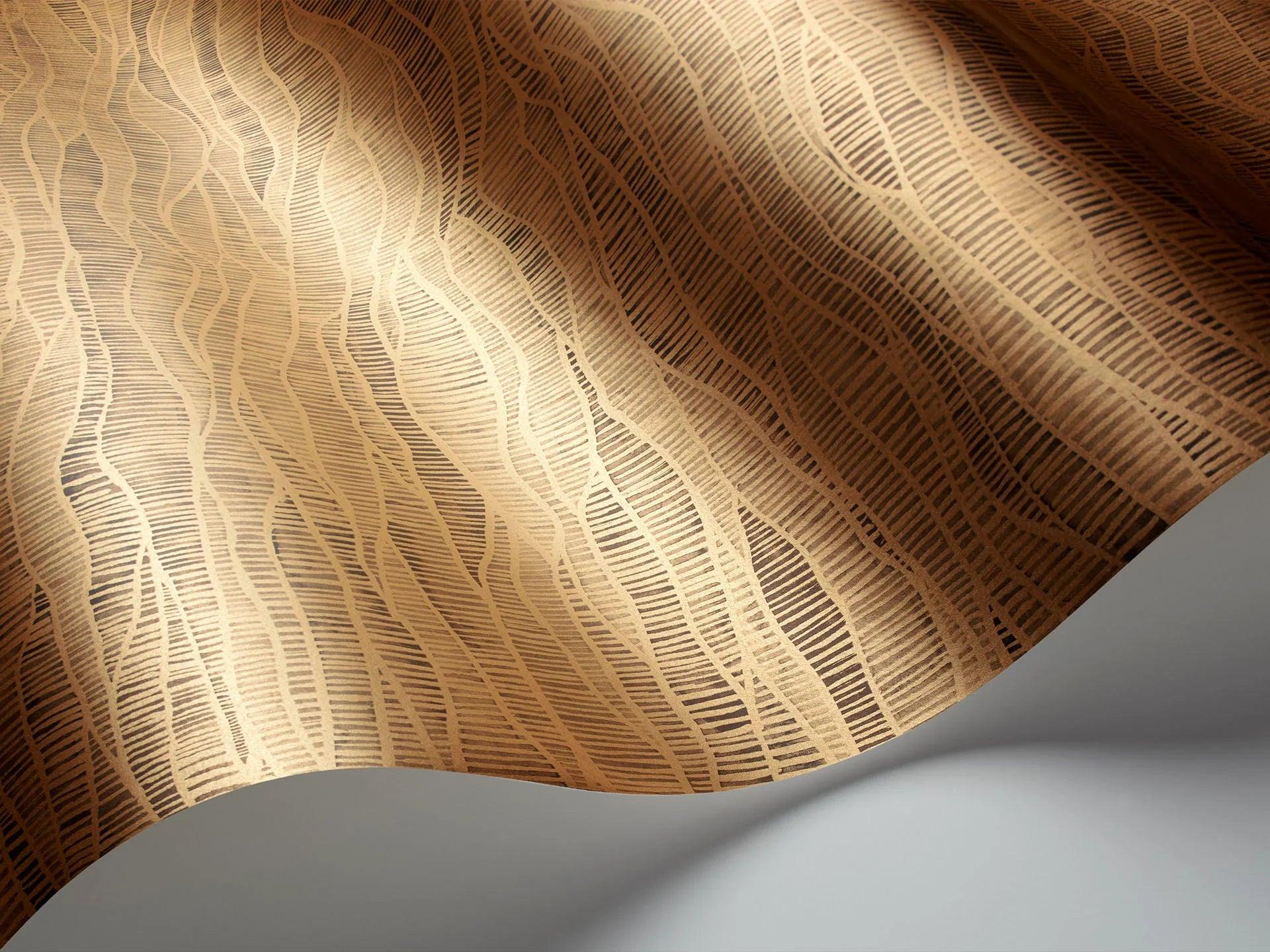 Tapeta BOTANICAL BOTANICA - Meadow metaliczny brąz Cole & Son Eye on Design