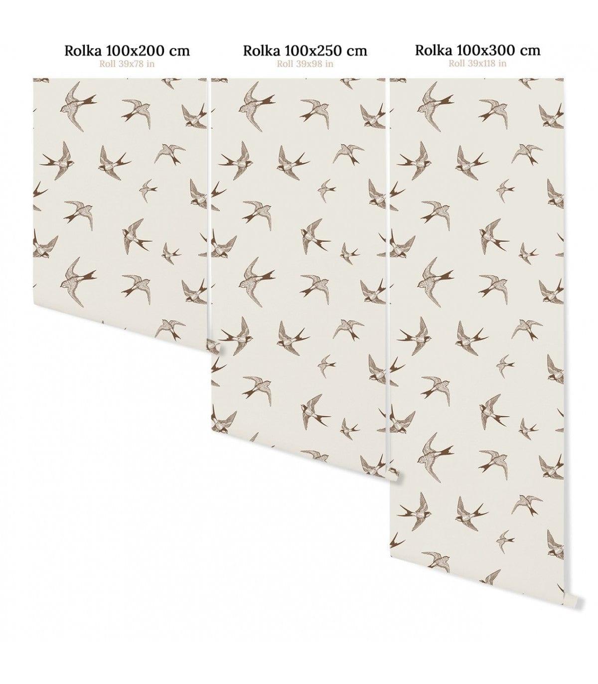 Tapeta BROWN SWALLOW Wallcolors Eye on Design