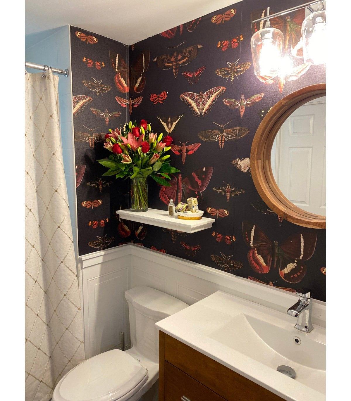 Tapeta BUTTERFLIES granatowy Wallcolors Eye on Design