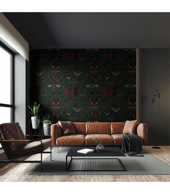 Tapeta BUTTERFLIES VERT Wallcolors Eye on Design