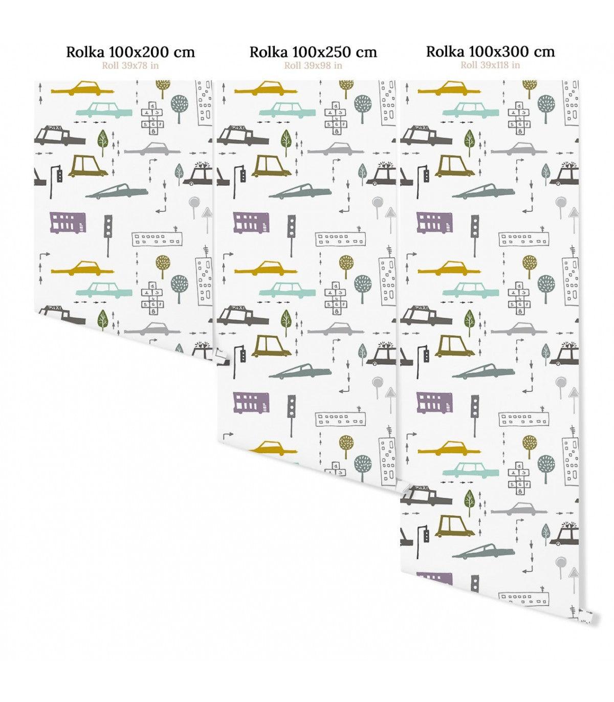 Tapeta CARS biały Wallcolors Eye on Design