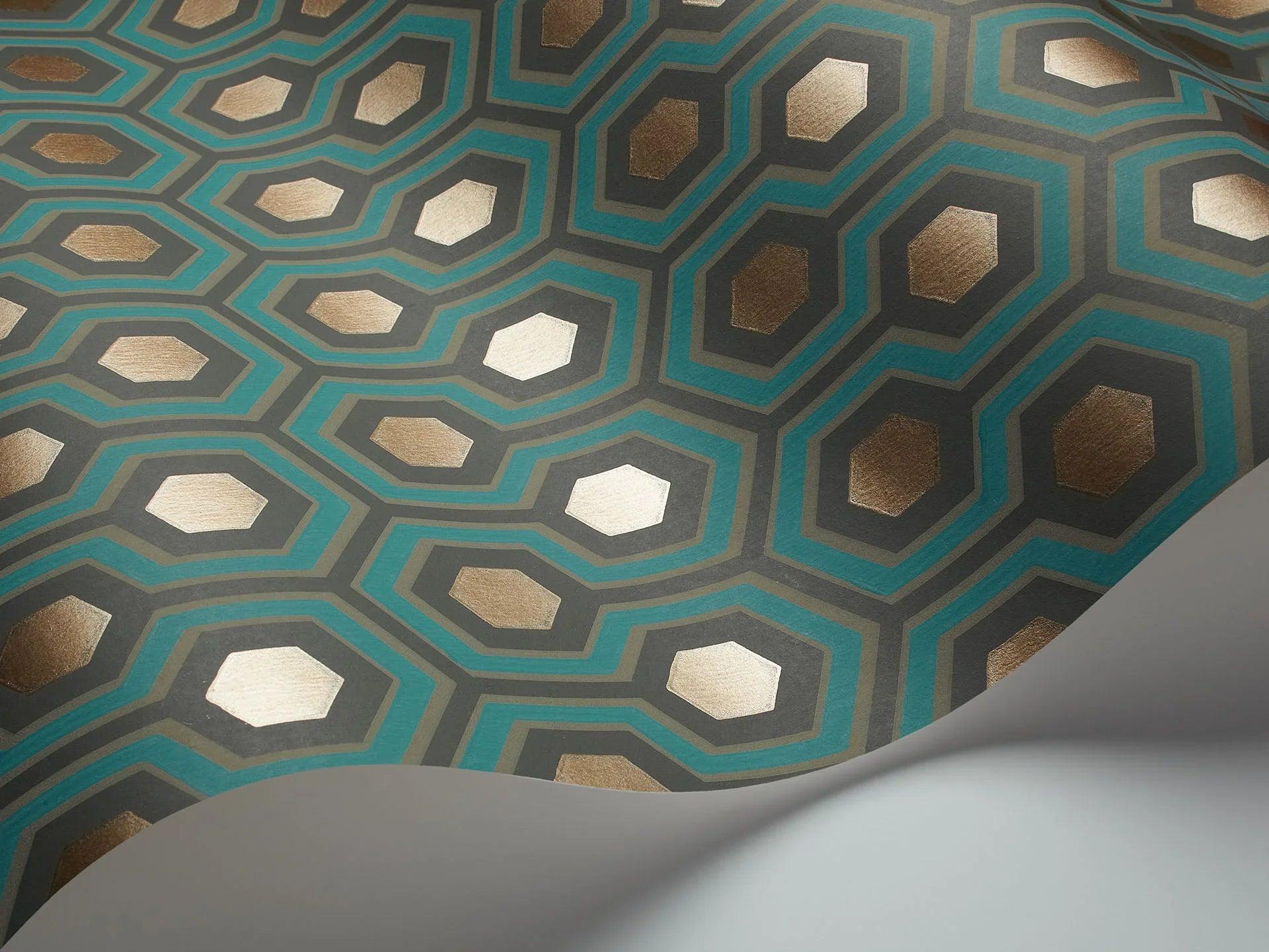 Tapeta CONTEMPORARY COLLECTION - Hicks' Hexagon zielony Cole & Son Eye on Design