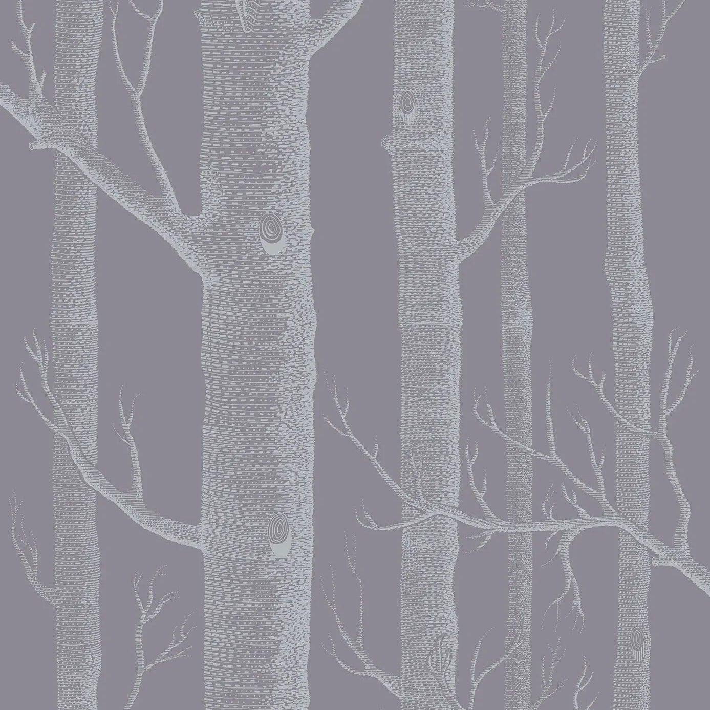 Tapeta z motywem roślinnym drzew i lasu CONTEMPORARY COLLECTION - Woods fioletowy – Cole & Son