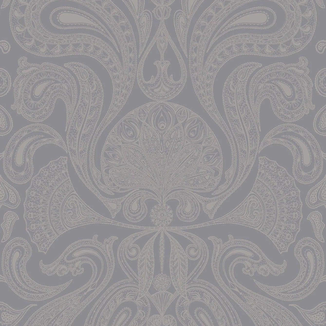 Tapeta CONTEMPORARY RESTYLED - Malabar metaliczne srebro na szarym Cole & Son Default Title Eye on Design