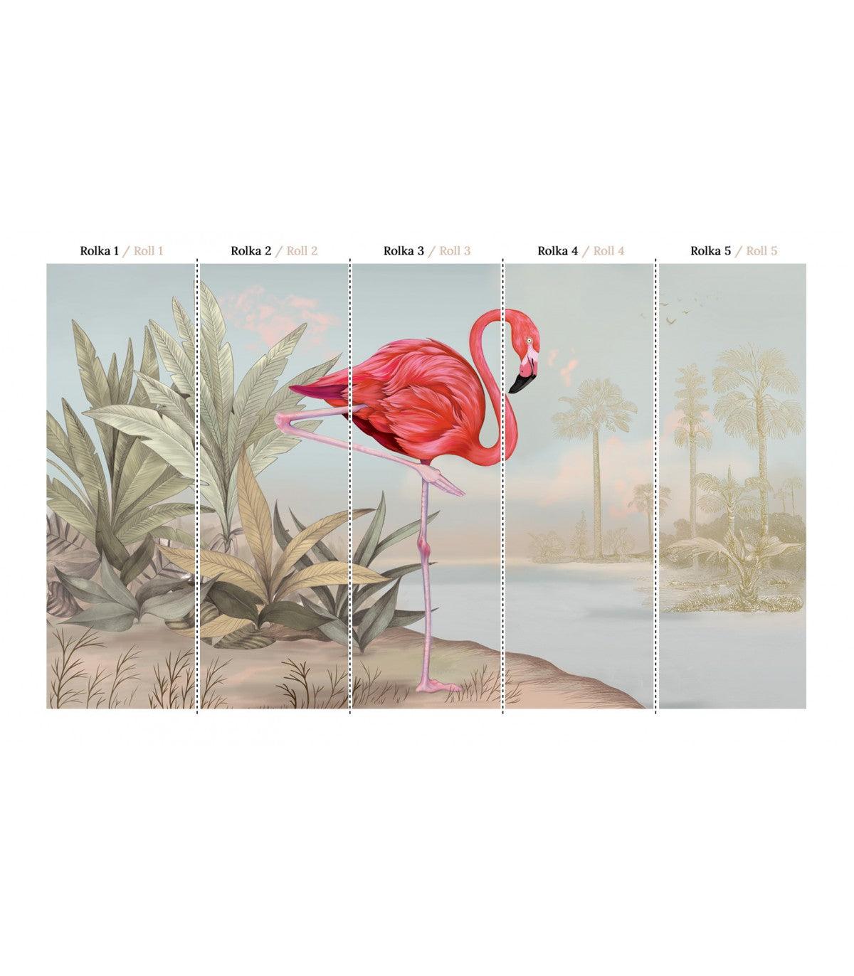 Tapeta CRIMSON FLAMINGO Wallcolors Eye on Design