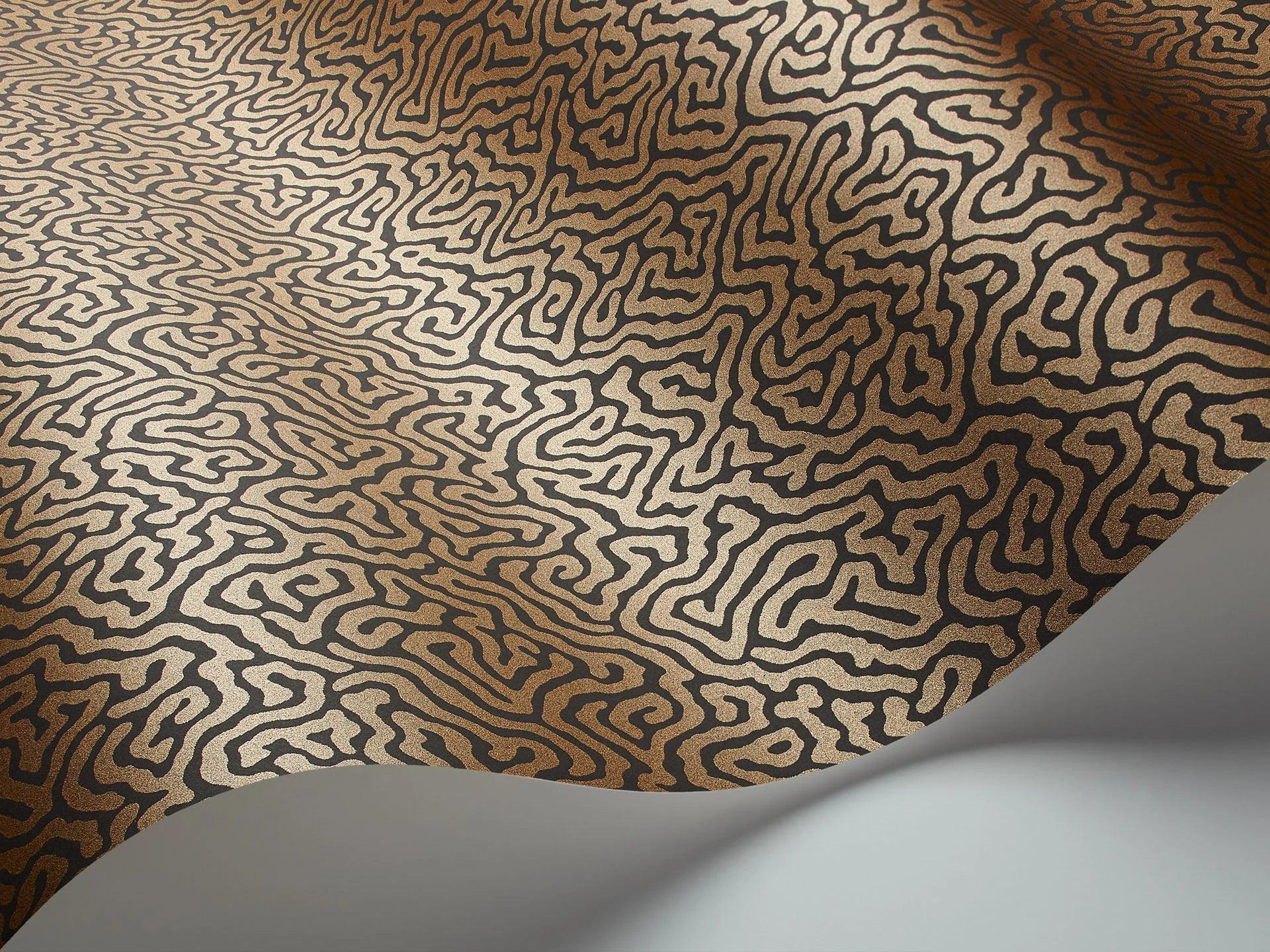 Tapeta CURIO - Vermicelli metaliczny brąz Cole & Son Eye on Design