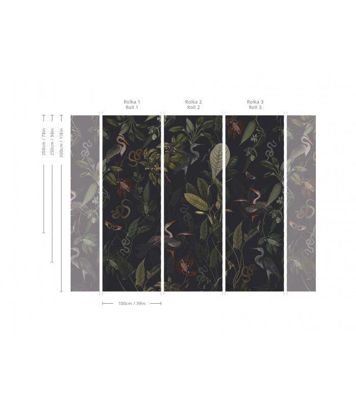 Tapeta Dark Heron Wallcolors Eye on Design