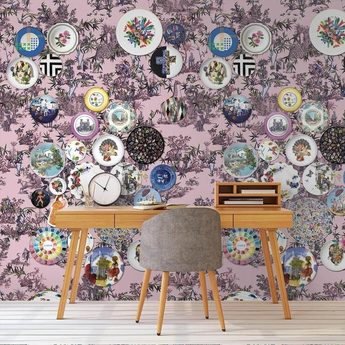 Tapeta FOLIE MYRTILLE różowy Christian Lacroix Eye on Design