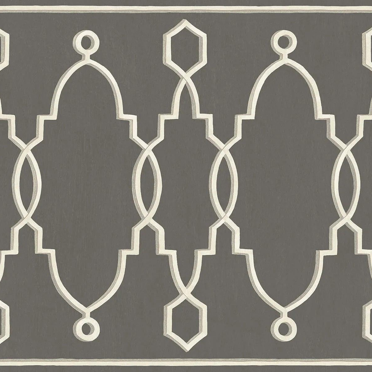 Tapeta FOLIE - Parterre Border ciemny szary Cole & Son Eye on Design