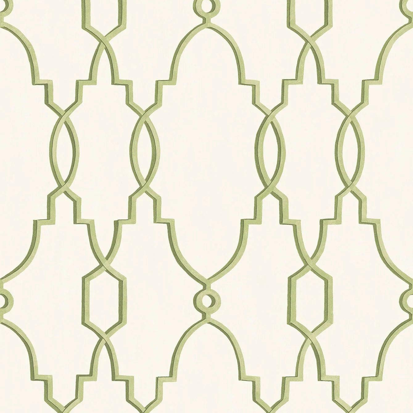 Tapeta z geometrycznym wzorem FOLIE - Parterre zielony – Cole & Son