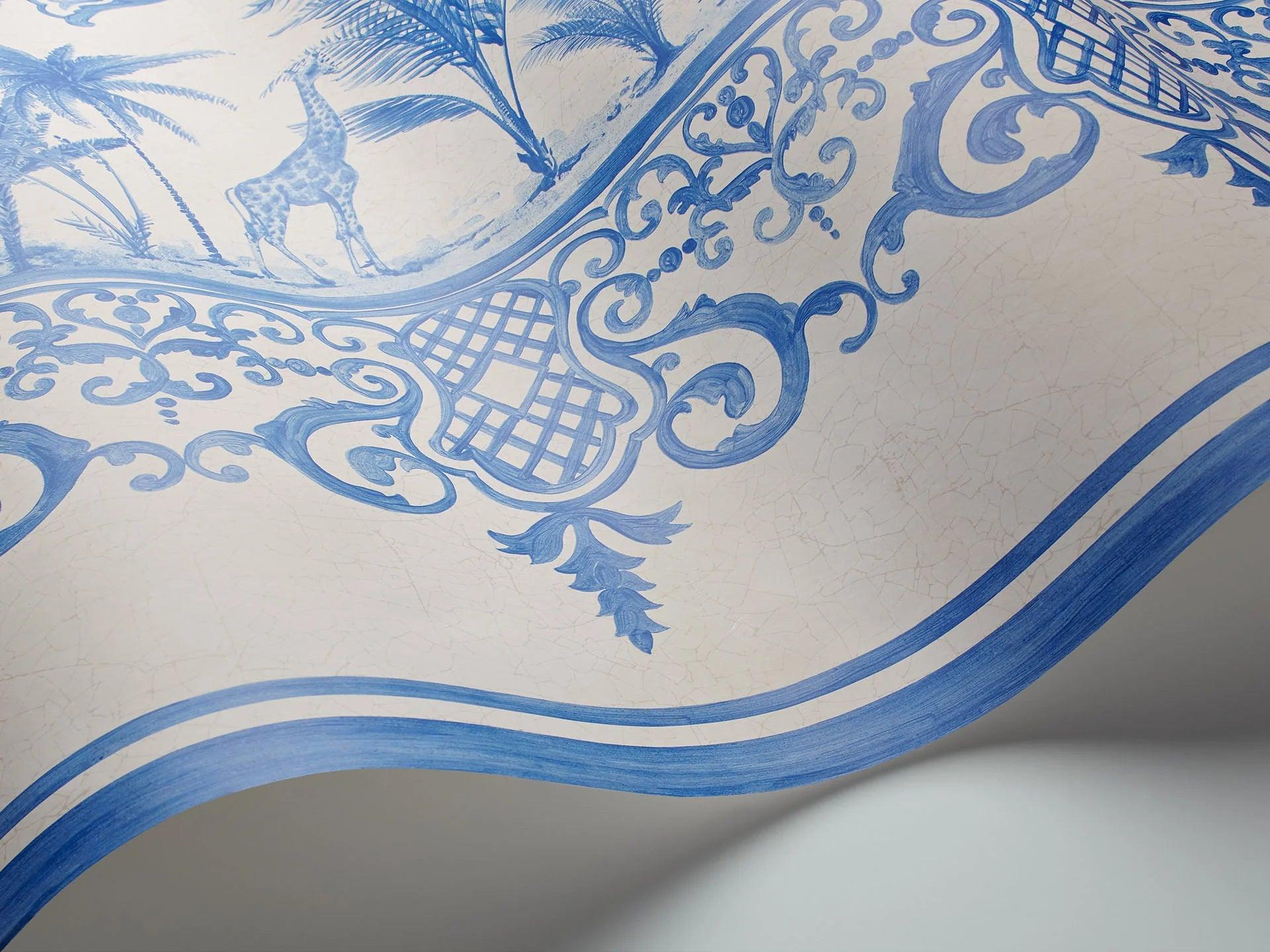 Tapeta FOLIE - Rousseau Border niebieski Cole & Son Eye on Design