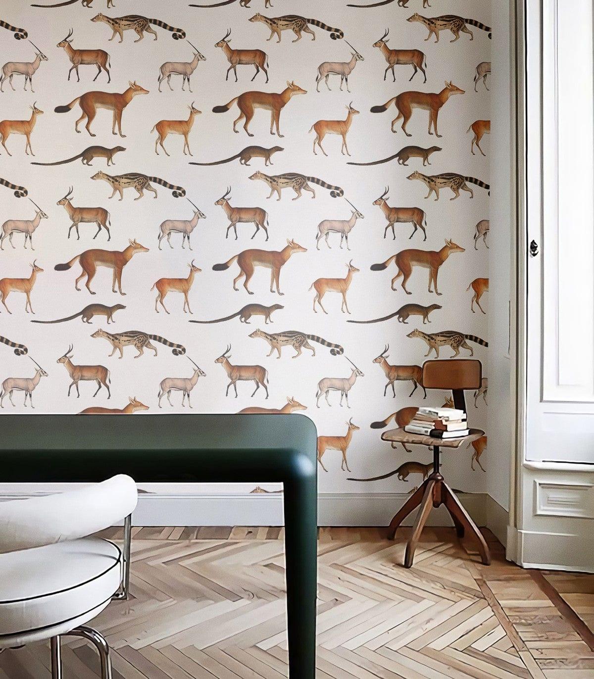 Tapeta FOREST ANIMALS Wallcolors Eye on Design