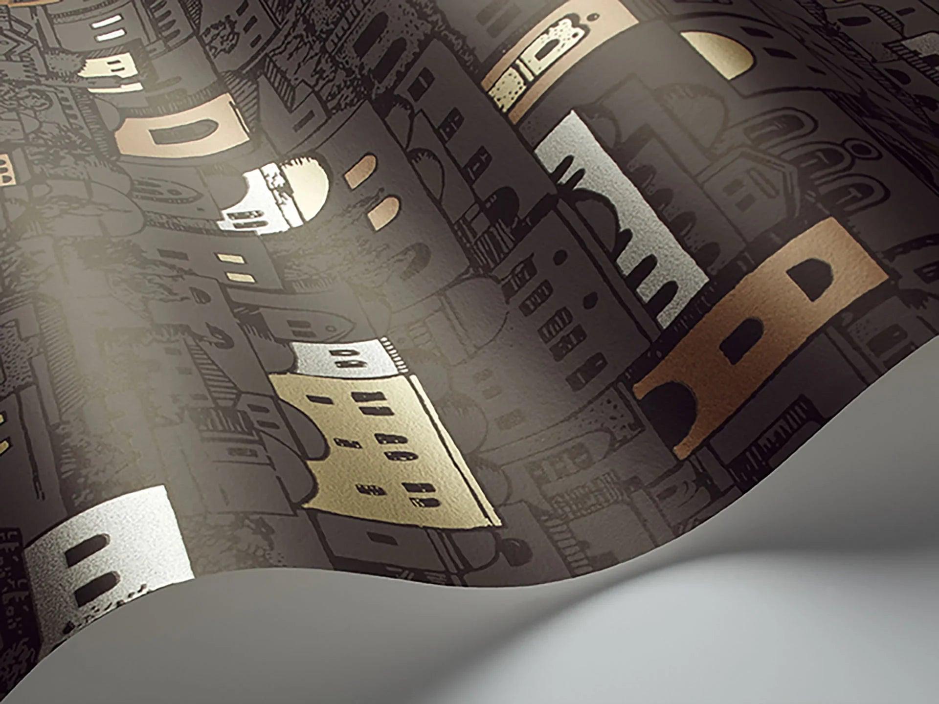 Tapeta FORNASETTI - Mediterranea ciemnoszary Cole & Son Eye on Design